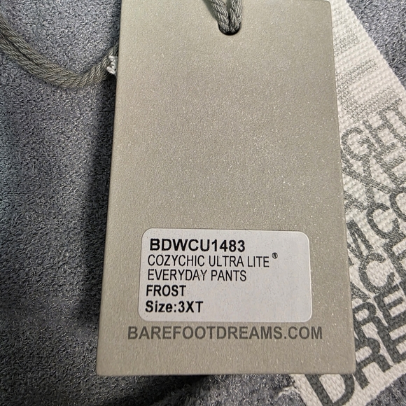 Barefoot Dreams CozyChic Ultra Lite Everyday Pants Women's Size 3XT Frost - Picture 3 of 7